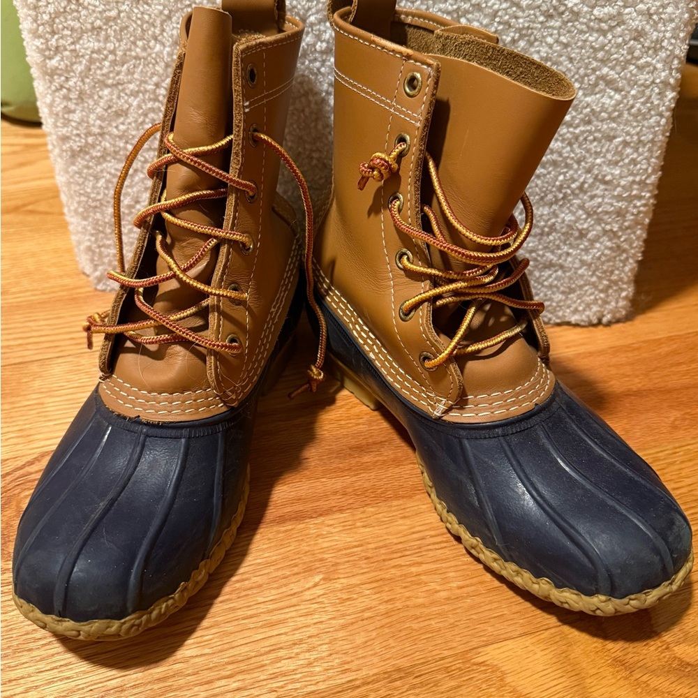 L. L. Bean Navy Duck Boots